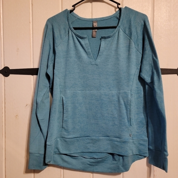 Mountain Hardwear Sweatshirt Athletic Long Sleeve V-neck Size Small - Picture 1 of 5